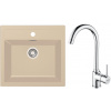 FRANKE SETT102BE tectonitový drez 560x530 mm SID 610 béžová+batéria FP 9000.031 FRA 143.0675.722