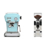 Ascaso Dream ONE, Kid Blue + Eureka Mignon XL, CR chrome