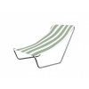 Textilomanie Skladacie plážové ležadlo SAND, svetlo zelené pruhy