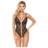 Abierta Fina - Open Lace Body with Stones Black-Gold