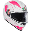 AGV K-3 SV Izumi bílá/růžová Integrální přilba - XS