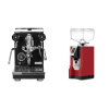 Profitec PRO 400, black + Eureka Mignon Bravo, CR ferrari red