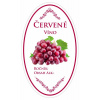 Samolepka domáca ČERVENÉ VÍNO 16ks