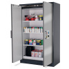 Protipožiarna skriňa na nebezpečné látky Select W-123-O, 3xpolica, strieborné dvere, One Touch