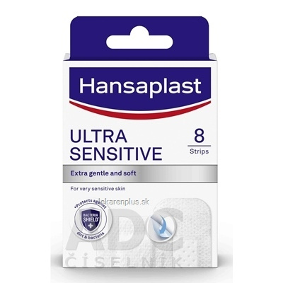 Hansaplast ULTRA SENSITIVE extra soft náplasť, 2 veľkosti 1x8 ks