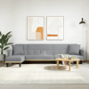 zahrada-XL Pohovka v tvare L bledosivá 275x140x70 cm látka 3157232