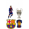 CUKROVÁ TLAČ jedlý obrázok na tortu Cukrová hmota FC BARCELONA LIONEL MESSI 11