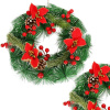 SPRINGOS Adventný veniec svietiaci s ozdobami 30cm, vianočné dekorácie