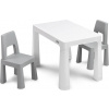 Toyz Detský set stolček s 2 kresielkami MONTI grey