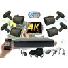 Monitorrs Security 4K AHD Kamerový set so 4 kamerami