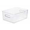 Úložný box, plastový, 15,4 l, SMARTSTORE Compact Clear L, priehľadný