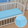Detské jersey napínacie prestieradlo do postieľky JR-017 Azúrovo modré 80 x 140 x 10 cm - do postieľky