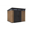 Záhradný domček Keter PENT Signature 9x7 Vertical brown, s podlahou, 610679