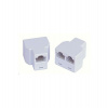Dvojspojka RJ45, 1x8p8c/2x8p8c - telefonní (DVOJSP8/8)