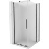 Mexen Velar posuvná sprchová kabína 90 x 90 cm, matné sklo, brúsená gun gray - 871-090-090-31-66
