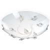 Globo 40404-2 stropné svietidlo Burgundy 2x40W | E27 - matný nikel, priehľadný krištáľ