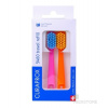 Curaprox CS 5460 Travel set náhradní hlavice kartáčku tmavě růžová + žlutá