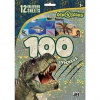 100 samolepiek s omaľovánkovými listami - Dinosaury