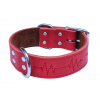Bafpet Kožený obojok EKG 74cm/40mm červená