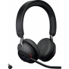 Jabra Evolve2 65 MS Headset otevřená (On Ear) Bluetooth® stereo černá regulace hlasitosti, Indikátor nabití, Vypnutí zvuku mikrofonu telefon