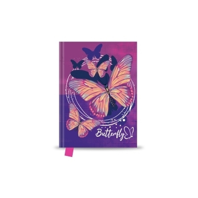 JUNIOR Pamätník 14x18 cm, 80 l., čistý dizajn Butterfly