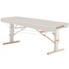 Prenosný elektrický masážny stôl Clap Tzu Linea Ayurveda Farba: PU - biela (white), Doplnky: sieťové napájanie + vstavané elektrické vyhrievanie 192*80 cm | 30 kg | 13 farieb