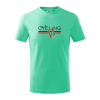 Cycling ekg - Tričko detské bavlnené - 122 cm/6 rokov ( Mätová )