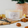 Illumine Candle Co. 3 Knôtová Vonná Sviečka - Cashmere Vanilla & Sea Salt Caramel