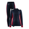 Craft Core Dry Baselayer set dámský Barva: tm. modrá s růžovou, Velikost: L