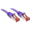 Lindy Rj45/Rj45 Cat6 0.3m sieťový kábel Fialová 0,3 m S/FTP (S-STP) (47820)