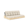 Karup design BASE SOFA natural pine (pohovka z borovice) linen 914 karup black