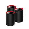 Cudy M3000 3-Pack Dvojpásmový (2,4 ghz/5 ghz) Wi-Fi 6 (802.11ax) Čierna, Červená 1 Vnútorný (M3000(3-Pack))