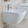 DURAVIT Happy D.2 závesný bidet s otvorom, s prepadom, 355 x 540 mm, biela, s povrchom WonderGliss, 22581500001