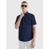 Tommy Hilfiger pánska modrá košeľa s krátkym rukávom Print MW0MW30600 41/R