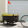 vidaXL Vozík za bicykel, čierno žltý 45 kg, železo 94092