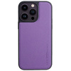 AppleMix Kryt X-LEVEL pre Apple iPhone 15 Pro Max - Podpora MagSafe - Guma / umelá koža - Fialový