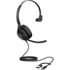 Jabra Evolve2 50 slúchadlá do uší káblové, Bluetooth, 25089-889-799, mono, čierna, Redukcia šumu mikrofónu, Potlačenie hluku; 25089-889-799