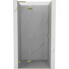 Mexen, Mexen Lunar L Otočné ľavé sprchové dvere 80 cm, transparentné, zlaté - 834L-080-000-50-00-L