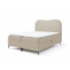 Manželská boxspring posteľ s úložným priestorom Ambra 160x200 - béžová
