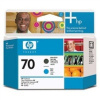 HP Printhead 70/Matte Black and Cyan