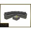 Deokork Ratanová modulová zostava BORNEO LUXURY pre 5 osôb (sivá)