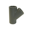 PVC tvarovka - T-kus 45 ° 63 mm