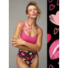 Dámske tangá Kiss Me String Maxi Black Mix - Julimex M černá- MIX barev
