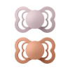 Bibs cumlíky kaučuk 2 ks Supreme 0-6 mesiacov Pink-plum-peach