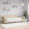 vidaXL Posteľný rám krémový 90x200 cm látka - Krémová - 159928-167342