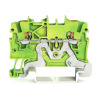 WAGO WAGO TOPJOB® S Radová svorka 1mm² (0,14…1,5mm²), zelenožltá, 2-vodičová, s tlačidlom, Push-in CAGE CLAMP®
