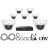 4MPx IP kamerový set UNIVIEW 7+1 (dome)