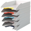 Durable 770427 VARICOLOR® MIX TRAY SET odkladacia priehradka na listy DIN A4, DIN C4 sivá 5 ks; 770427