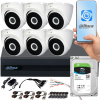 Monitorovacia súprava Dahua COOPER XVR 1TB 6x FullHD dome kamera
