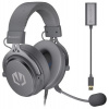 Endorfy VIRO Plus USB Alt Grey Headset,herní,náhlavní,drátový,odnímatelný mik.,53mm měniče,3,5mm jack + externí zvk.karta/šedý EY1A013